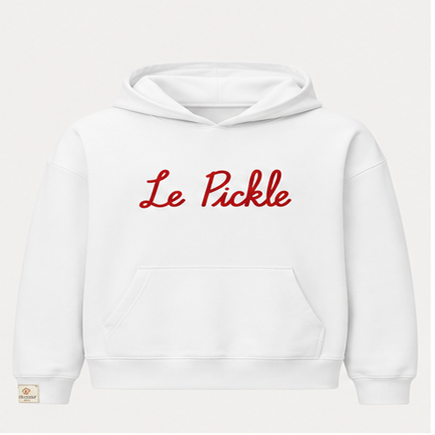 Court Classics Unisex White "Le Pickle" Hoodie (350gsm)