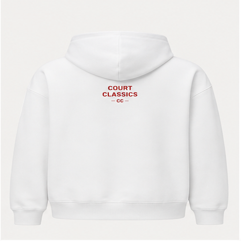 Court Classics Unisex White "Le Pickle" Hoodie (350gsm)