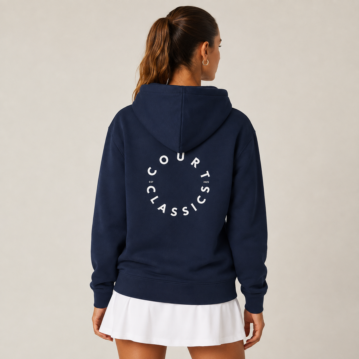 Court Classics Unisex Navy Hoodie (350gsm)