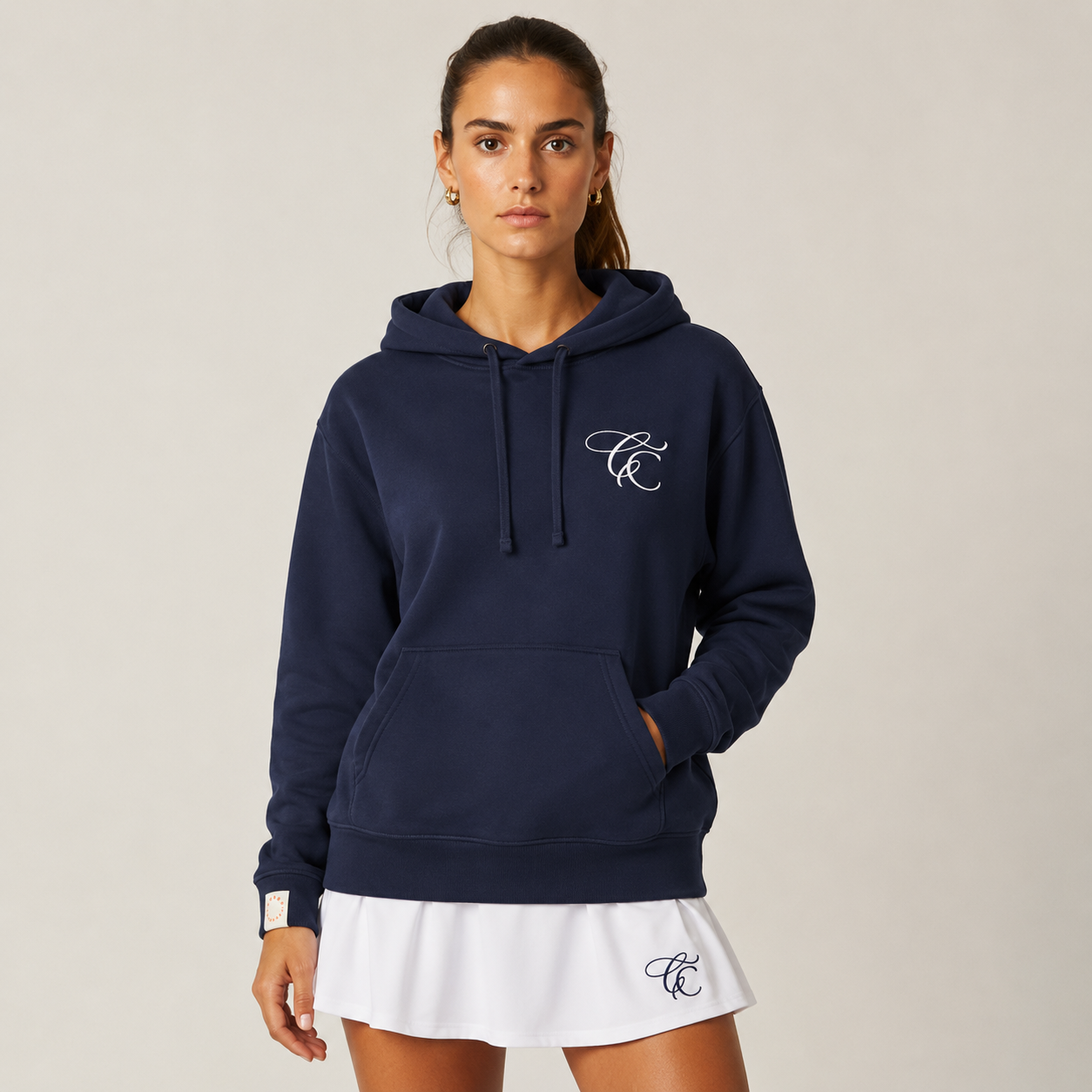 Court Classics Unisex Navy Hoodie (350gsm)