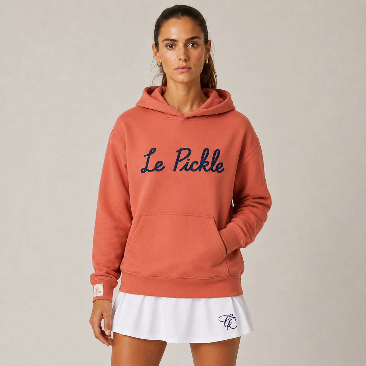 Court Classics Unisex Coral "Le Pickle" Hoodie (350gsm)