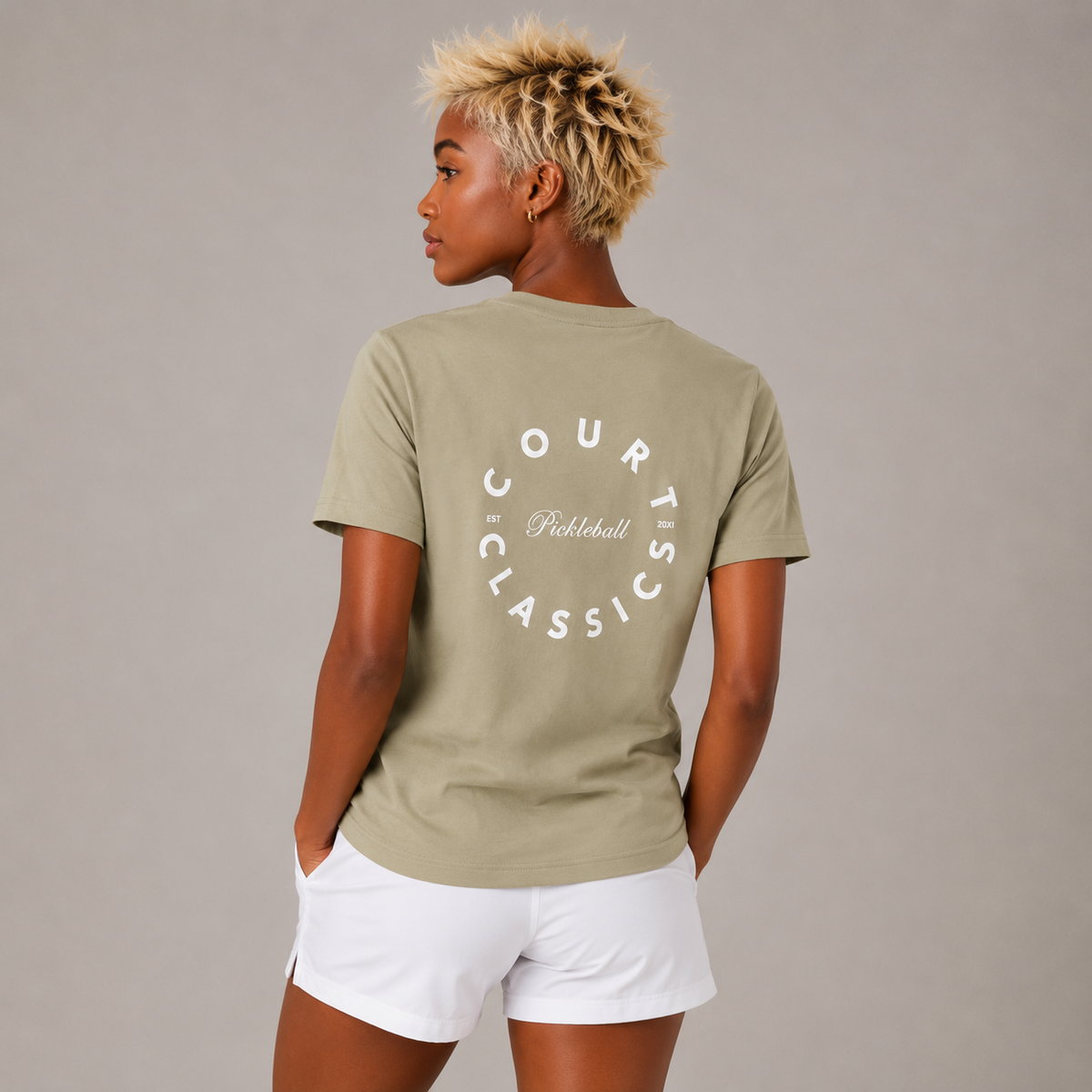 Court Classics Unisex Sage Green T-Shirt