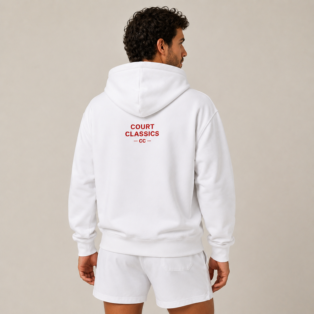 Court Classics Unisex White "Le Pickle" Hoodie (350gsm)