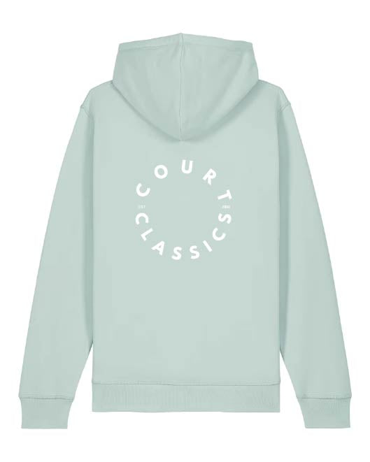 Court Classics mint hoodie back view