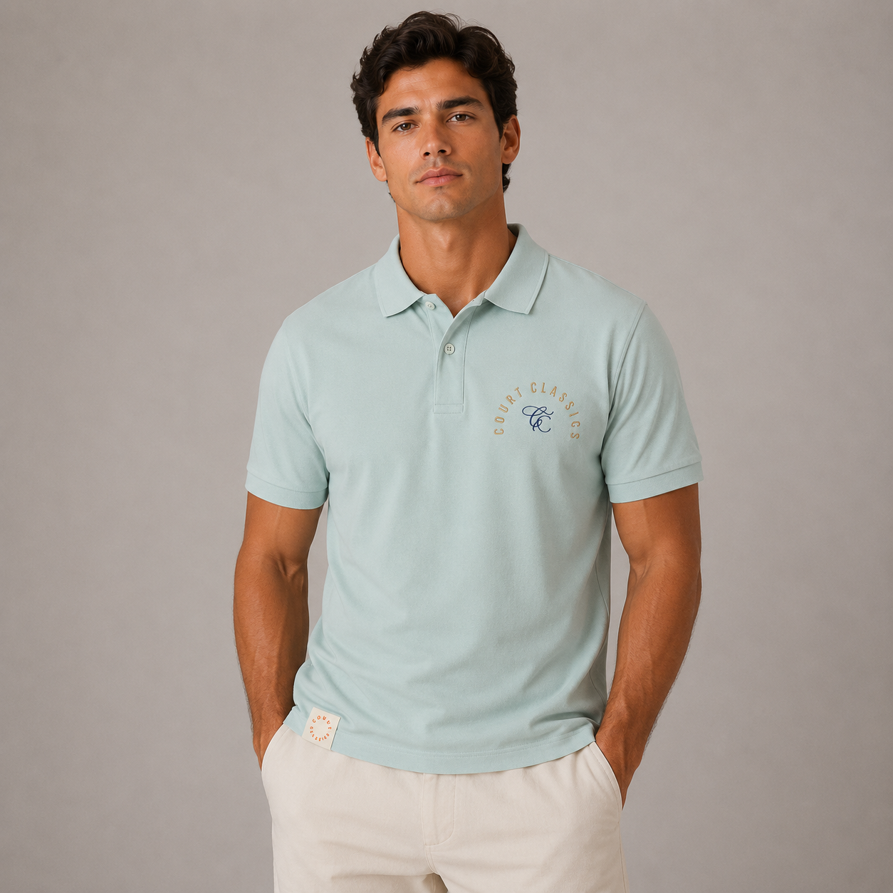 Court Classics Mens Mint Polo Shirt (185gsm)