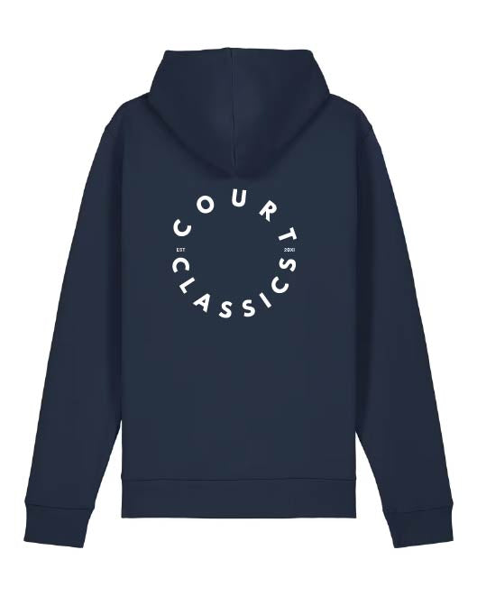 Court Classics Navy Hoodie Back View