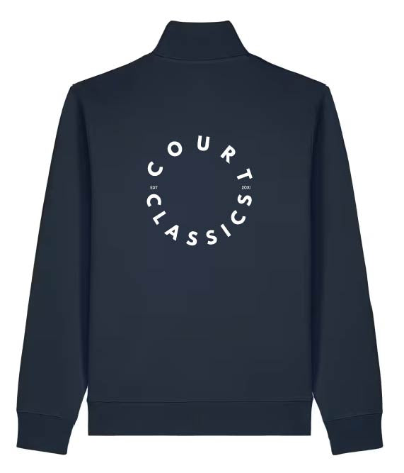 Court Classics Unisex Navy Zipped Hoodie (280gsm)