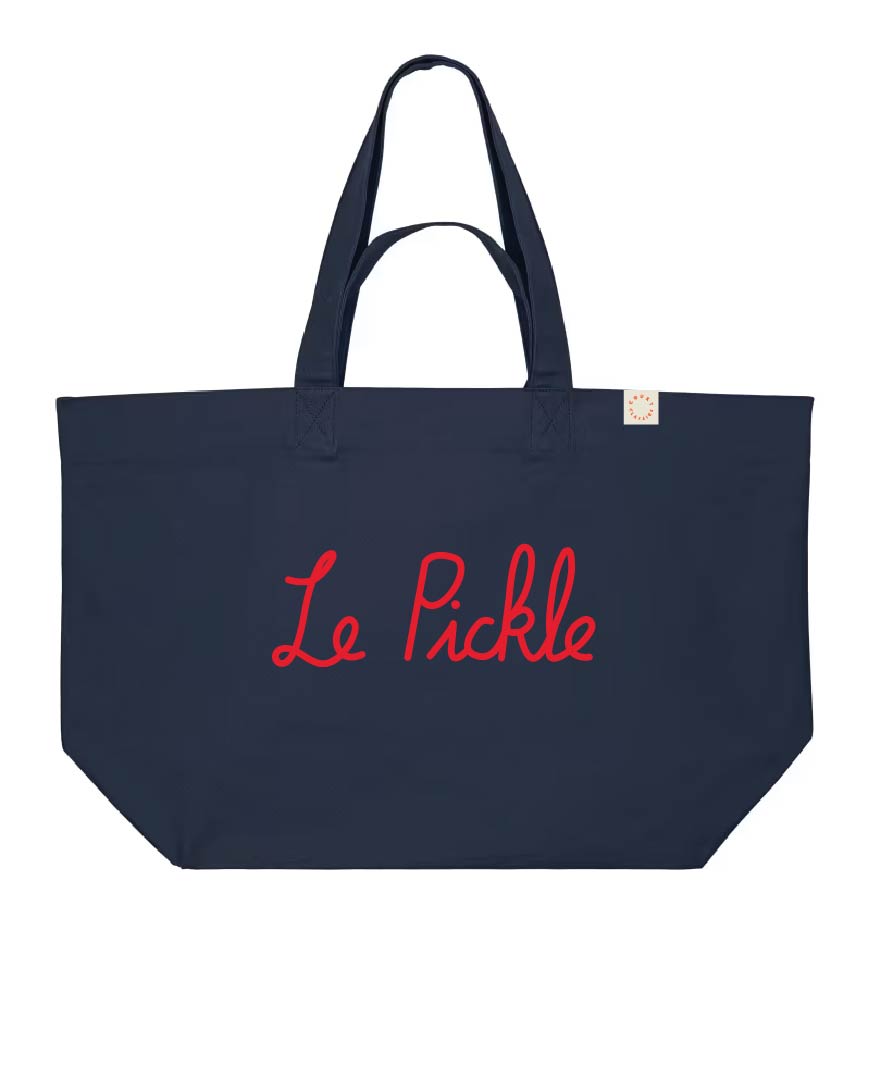 Court Classics Navy Le Pickle Shopper Tote Bag