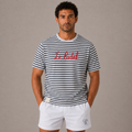 Court Classics Unisex "Le Padel" Red Striped T-Shirt