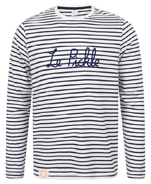 Court Classics Unisex Long Sleeve Blue Striped T-Shirt