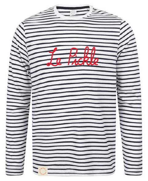 Court Classics Unisex Long Sleeve Red Striped T-Shirt