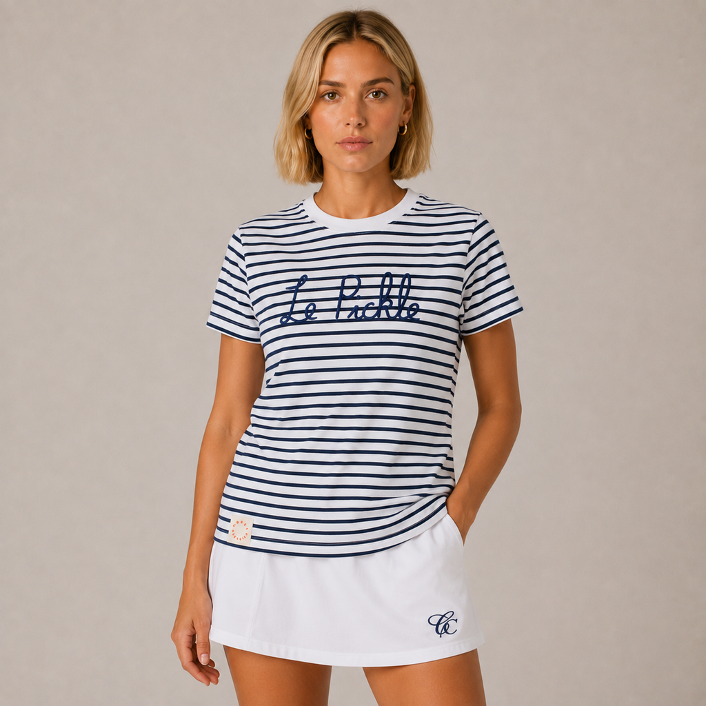Court Classics Unisex Blue Striped T-Shirt
