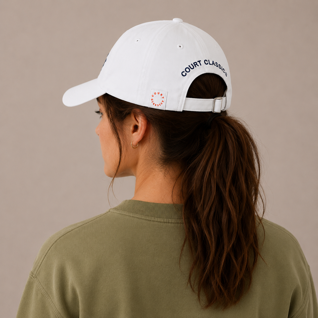 Court Classics White Baseball Cap