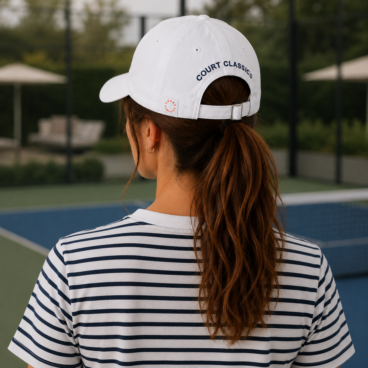 Court Classics White Padel Baseball Cap