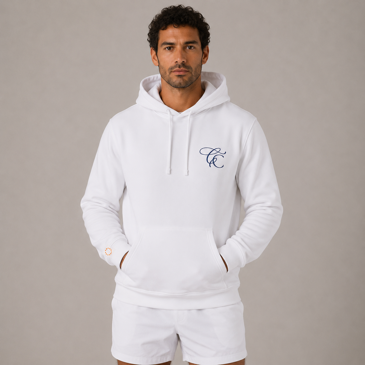 Court Classics Unisex White Hoodie (350gsm)