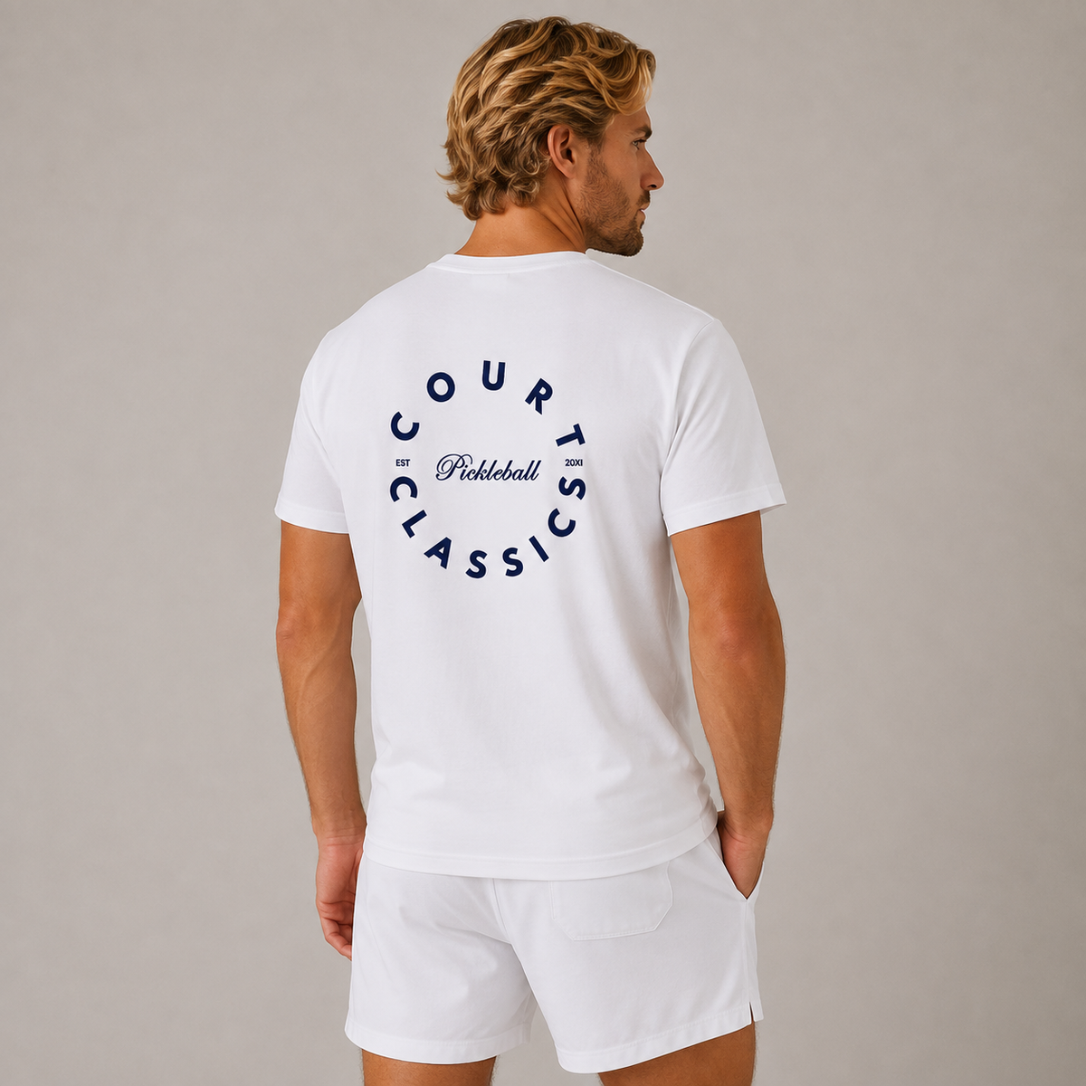 Court Classics Unisex White T-Shirt