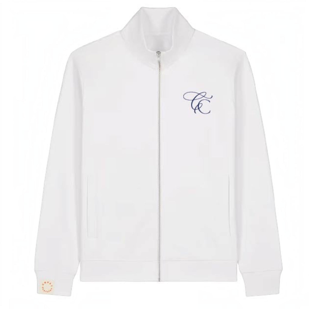 Court Classics Unisex White Zipped Hoodie (280gsm)